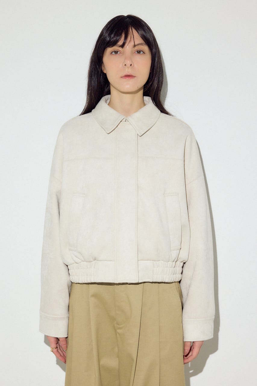 フェイクスエードショートブルゾン IVOY FREE