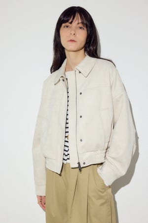 フェイクスエードショートブルゾン