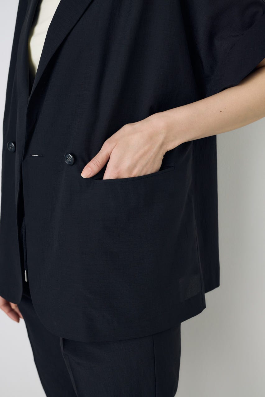 COMFORA AIRハーフスリーブジャケット BLK M