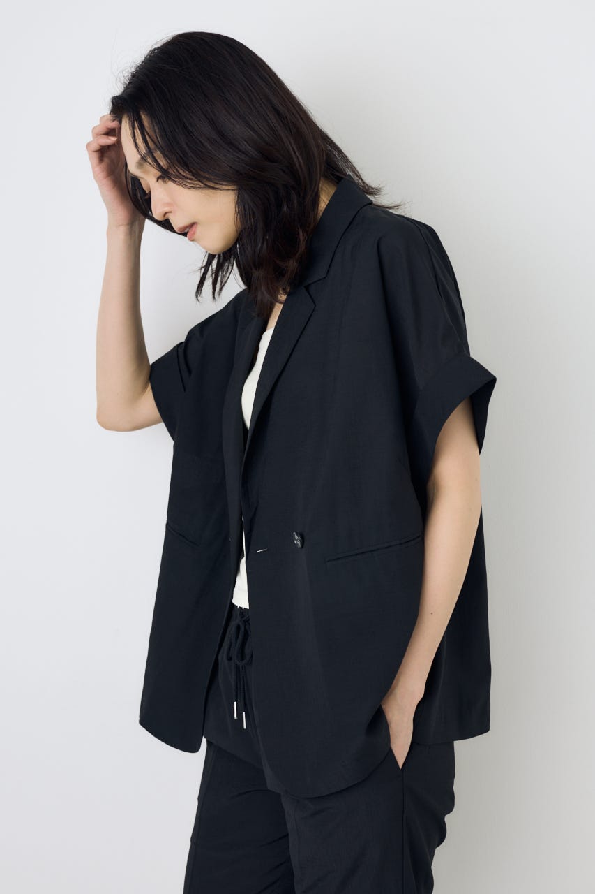 COMFORA AIRハーフスリーブジャケット BLK M