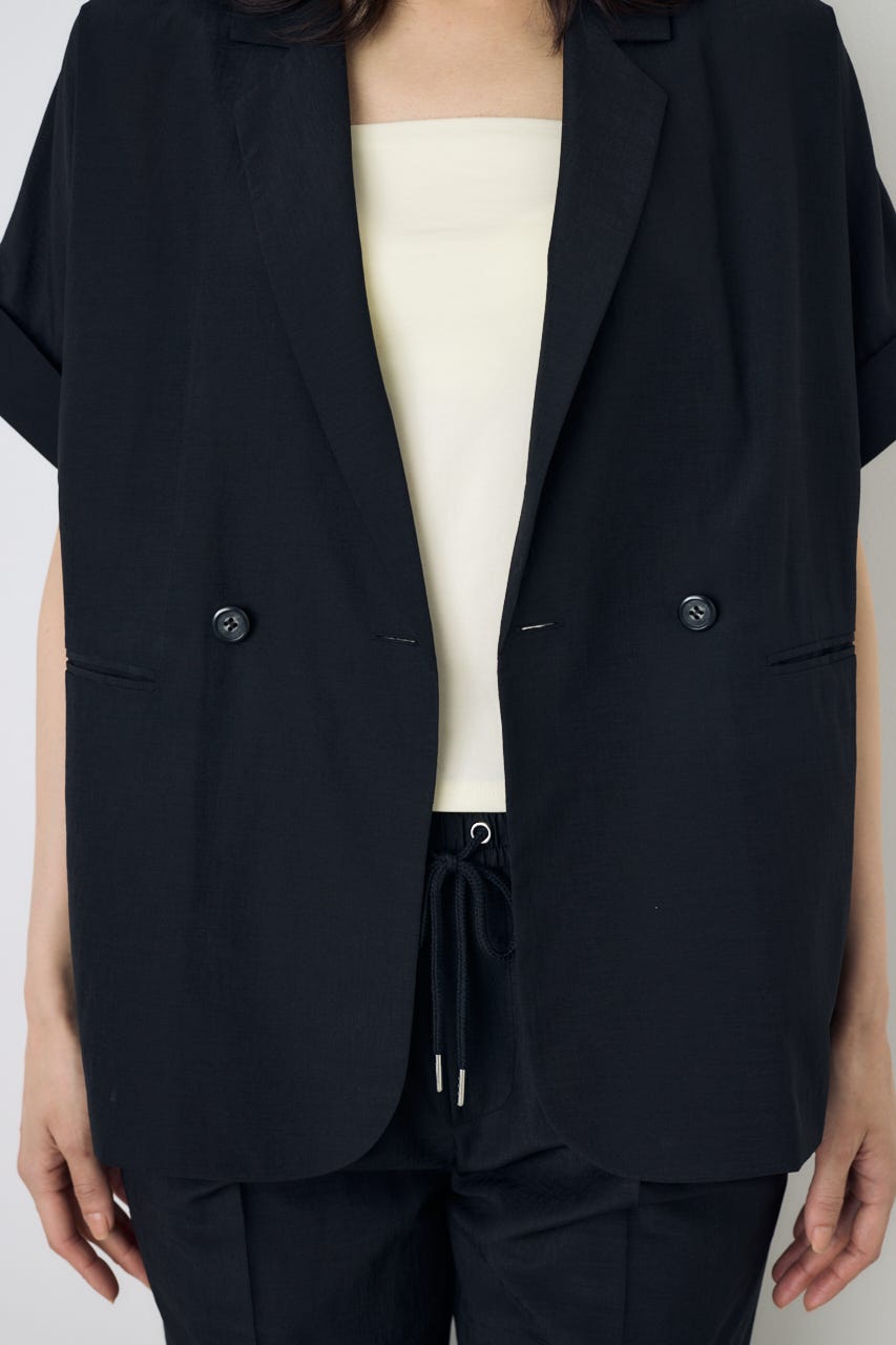 COMFORA AIRハーフスリーブジャケット BLK M