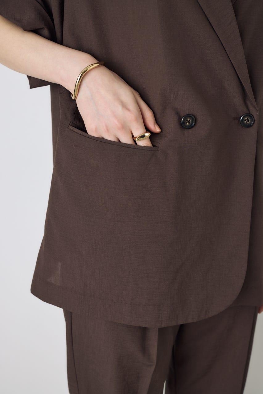 COMFORA AIRハーフスリーブジャケット BRN M