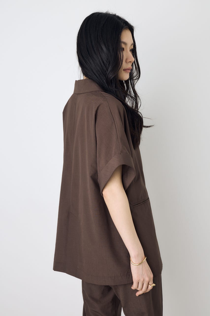 COMFORA AIRハーフスリーブジャケット BRN M