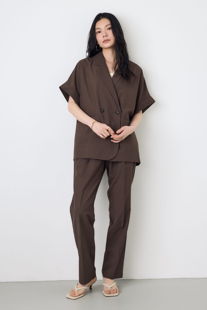 COMFORA AIRハーフスリーブジャケット BRN M