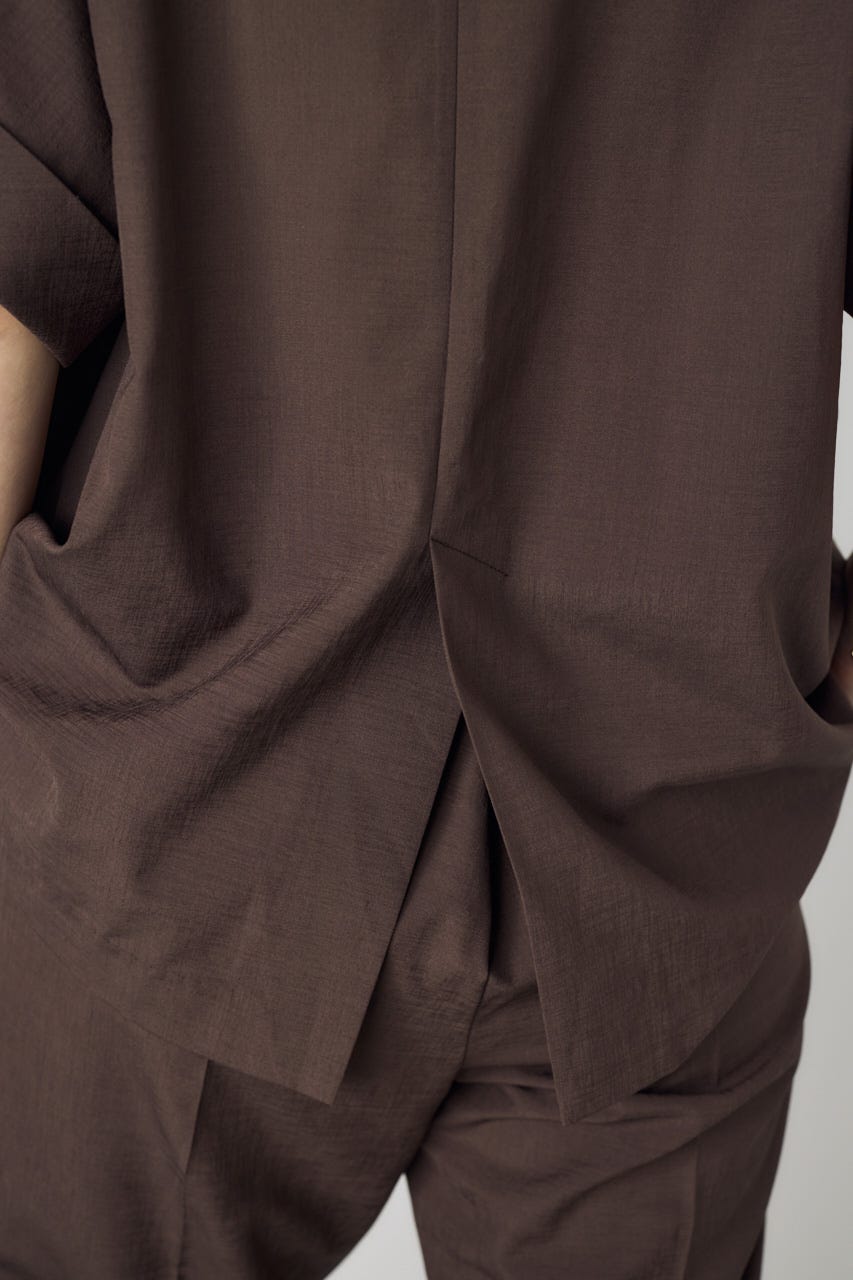 COMFORA AIRハーフスリーブジャケット BRN M