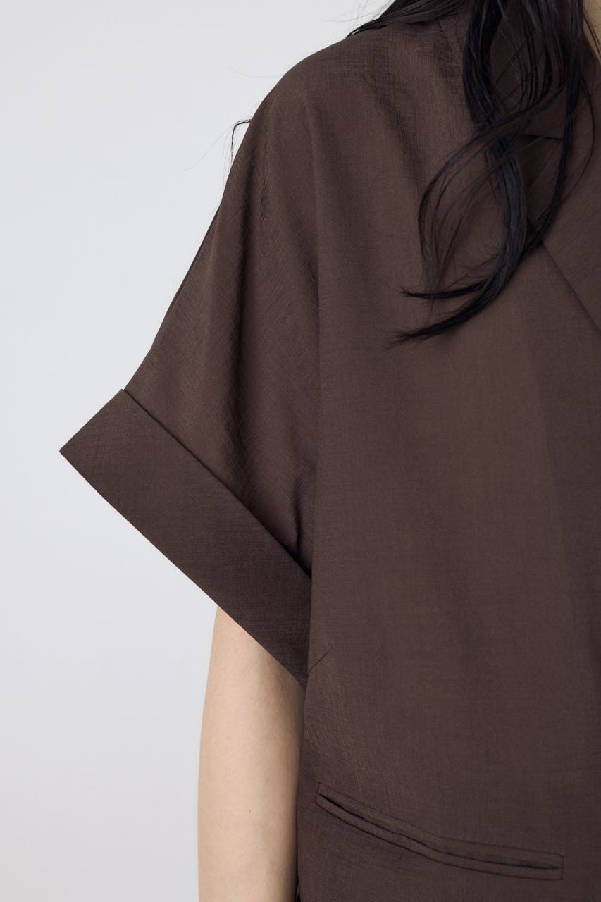 COMFORA AIRハーフスリーブジャケット BRN M