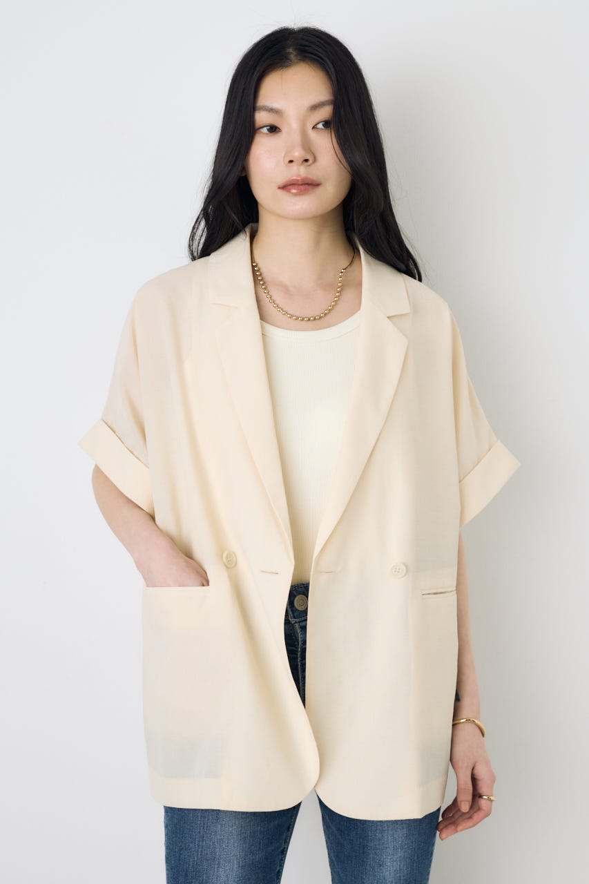 COMFORA AIRハーフスリーブジャケット IVOY M