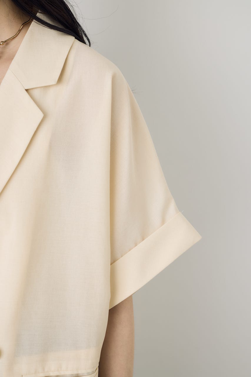 COMFORA AIRハーフスリーブジャケット IVOY M