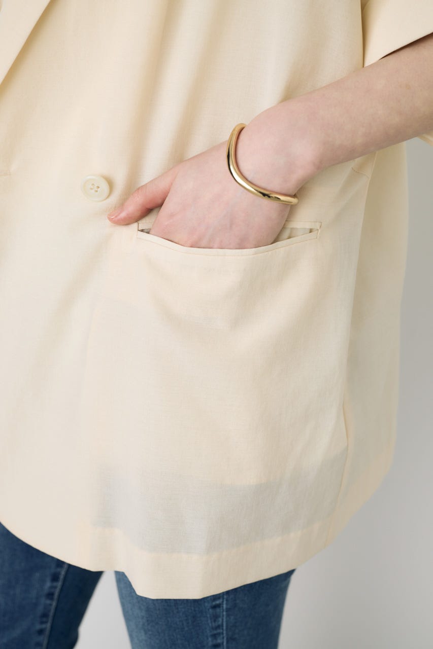 COMFORA AIRハーフスリーブジャケット IVOY M