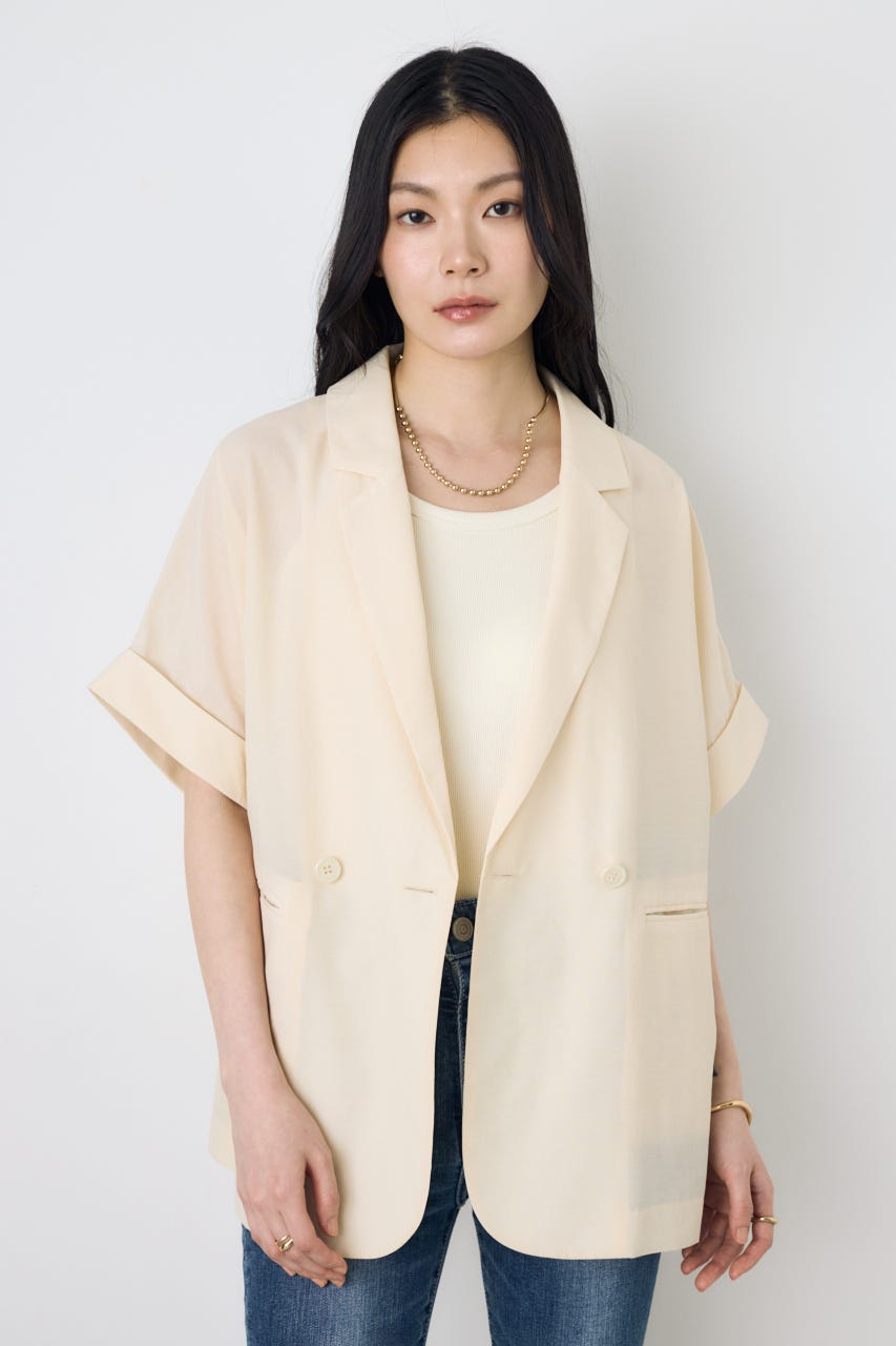 COMFORA AIRハーフスリーブジャケット IVOY M