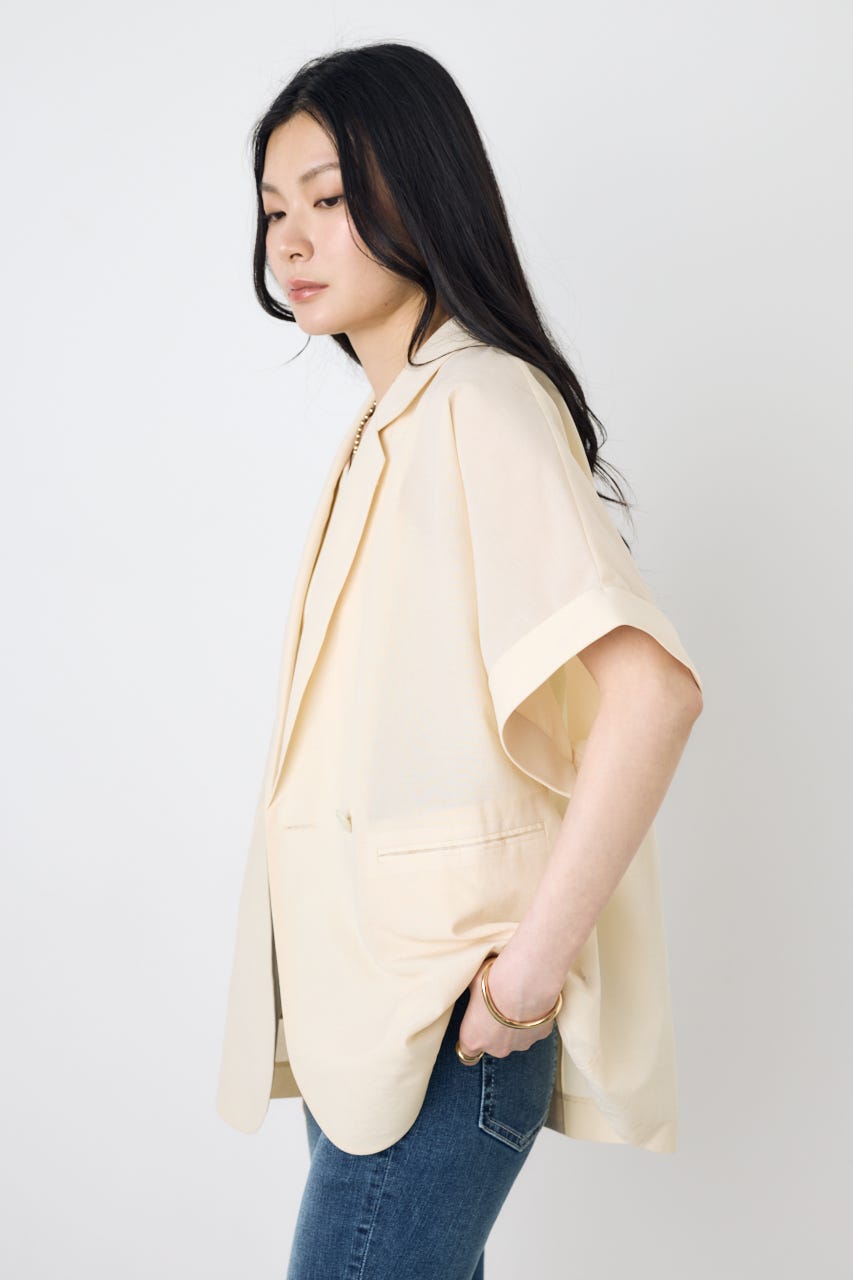 COMFORA AIRハーフスリーブジャケット IVOY M