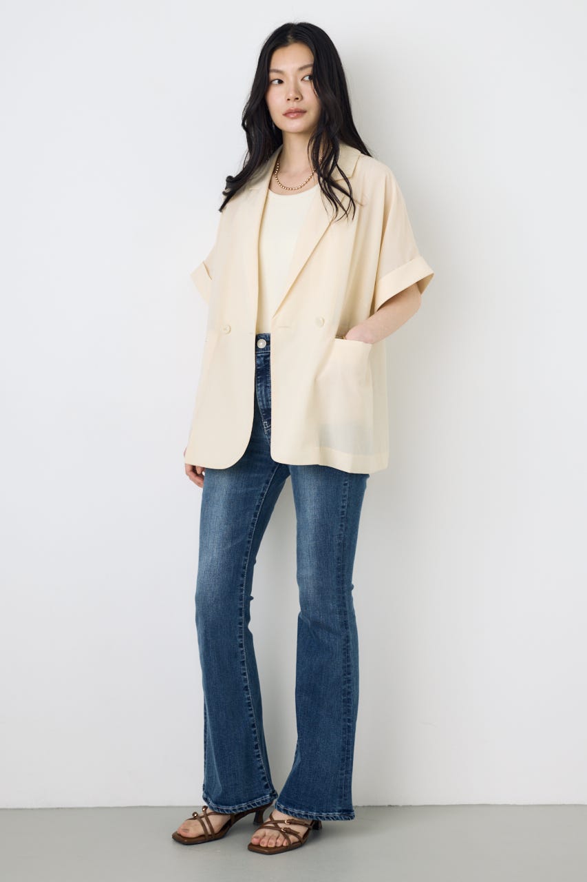 COMFORA AIRハーフスリーブジャケット IVOY M