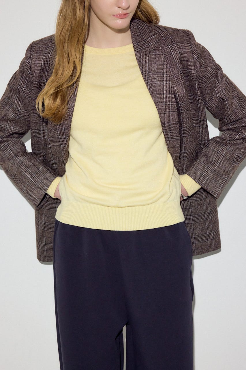 素材アソートテーラードジャケット Glen Check FREE