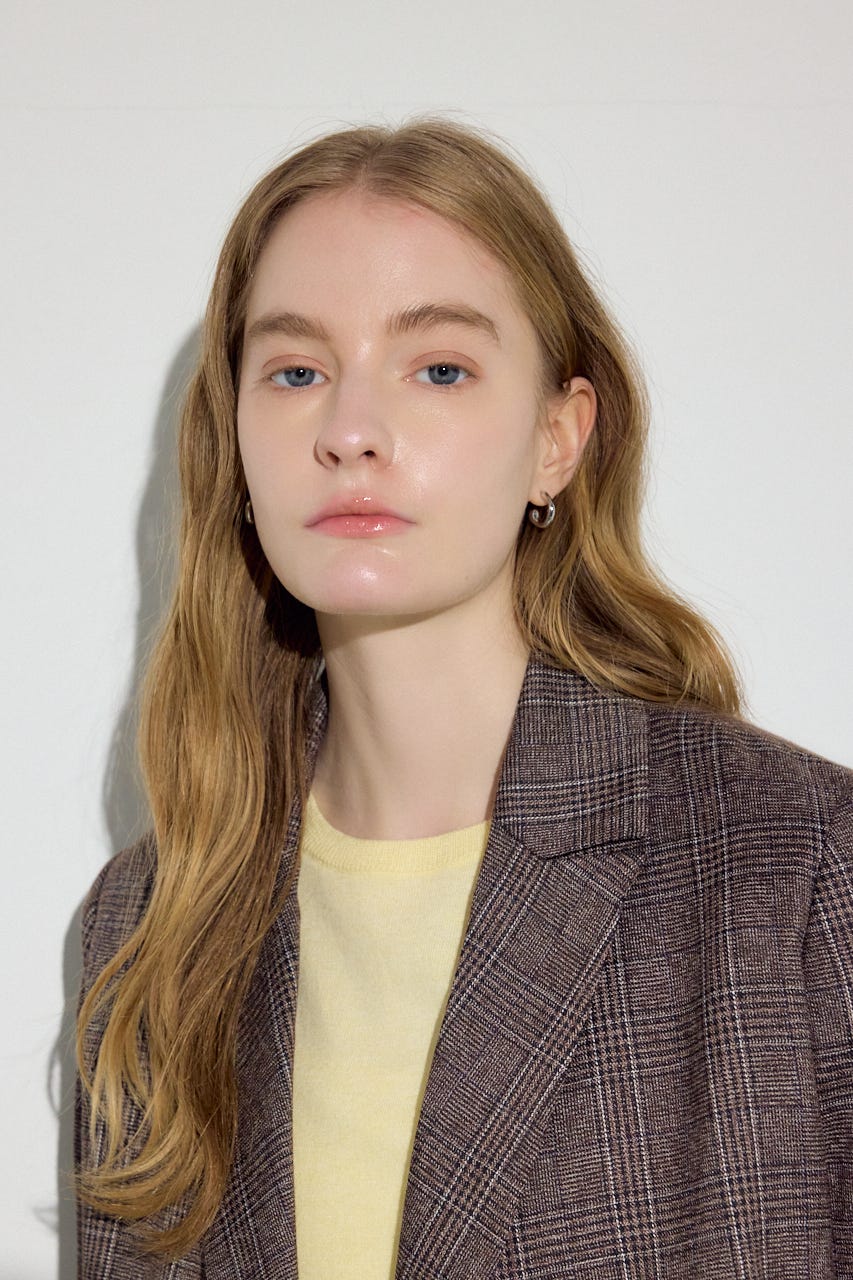 素材アソートテーラードジャケット Glen Check FREE