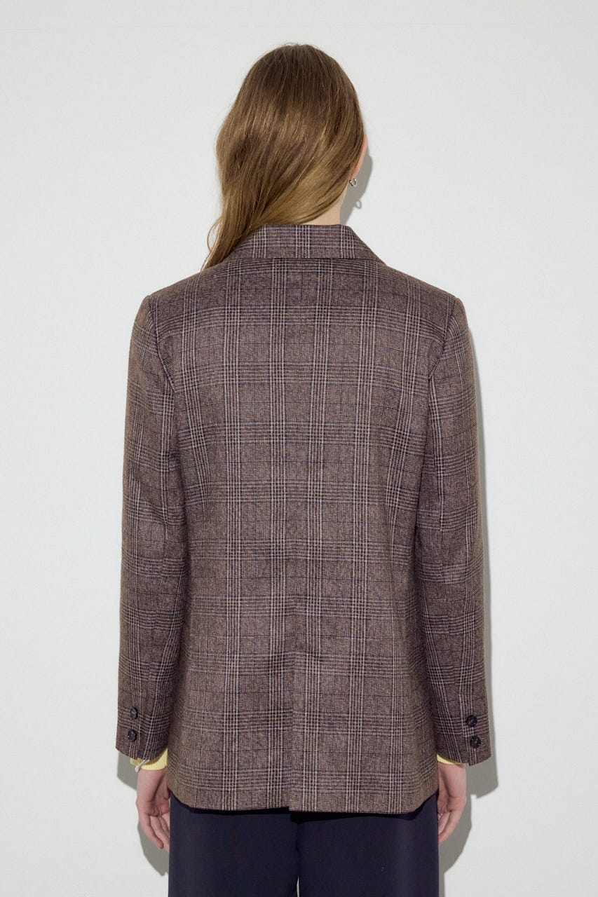 素材アソートテーラードジャケット Glen Check FREE