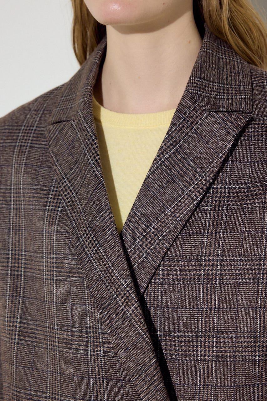 素材アソートテーラードジャケット Glen Check FREE