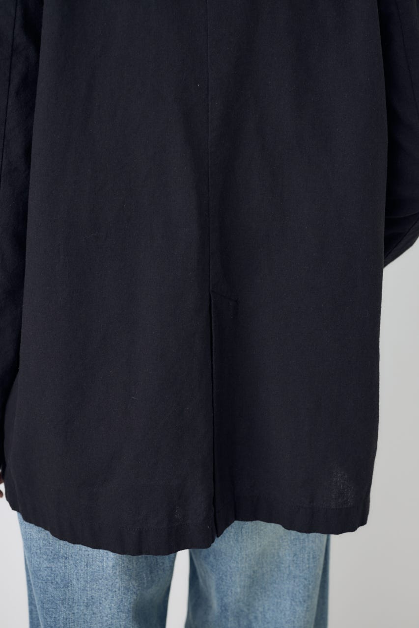 フレンチリネンCOOLMAXテーラードジャケット BLK M
