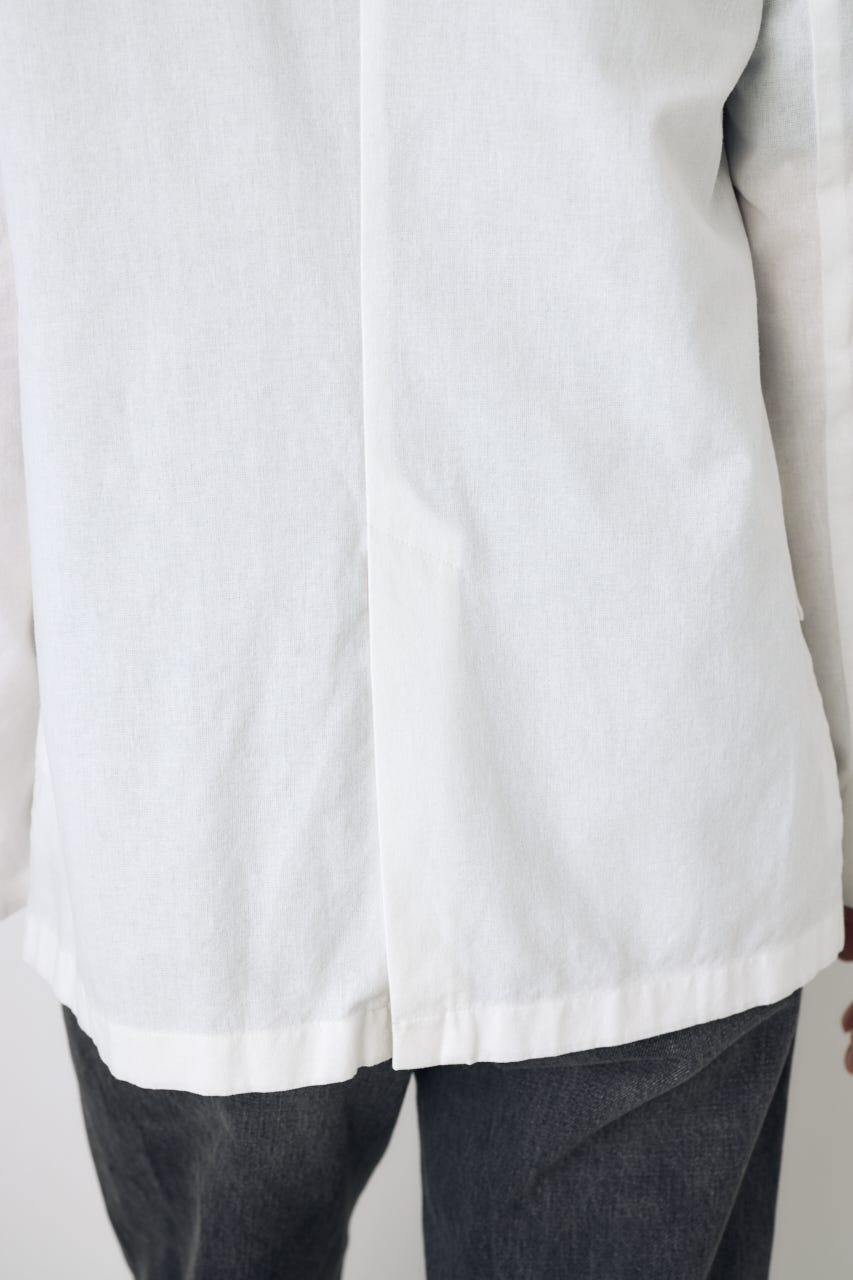 フレンチリネンCOOLMAXテーラードジャケット O/WHT M