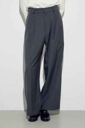 ベーシックタックワイドパンツ