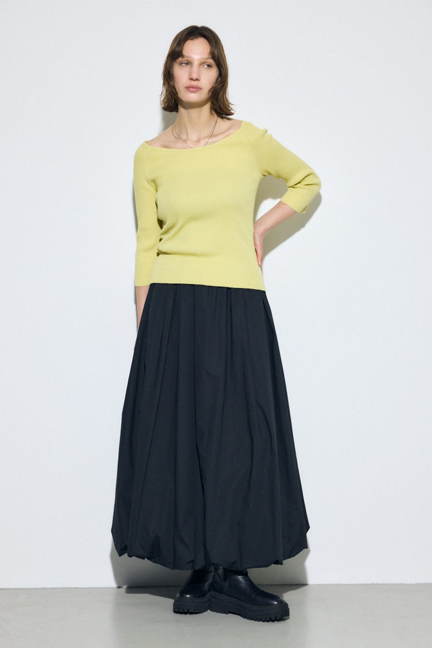 ギャザーバルーンスカート BLK M