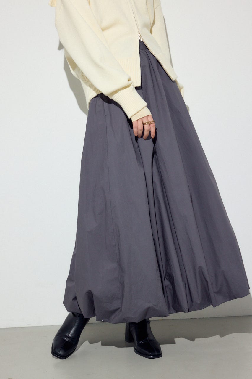 ギャザーバルーンスカート C.GRY M