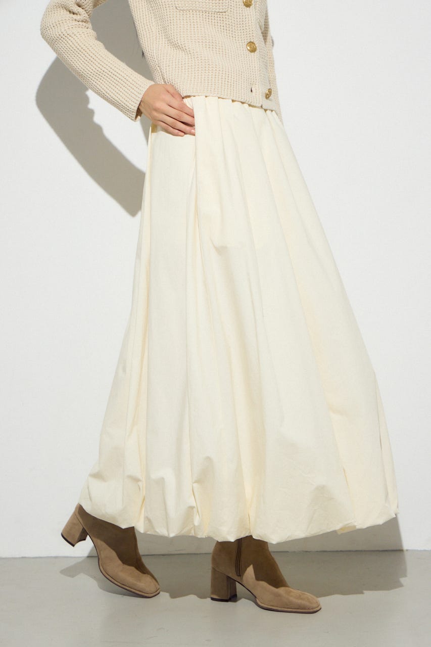 ギャザーバルーンスカート IVOY M