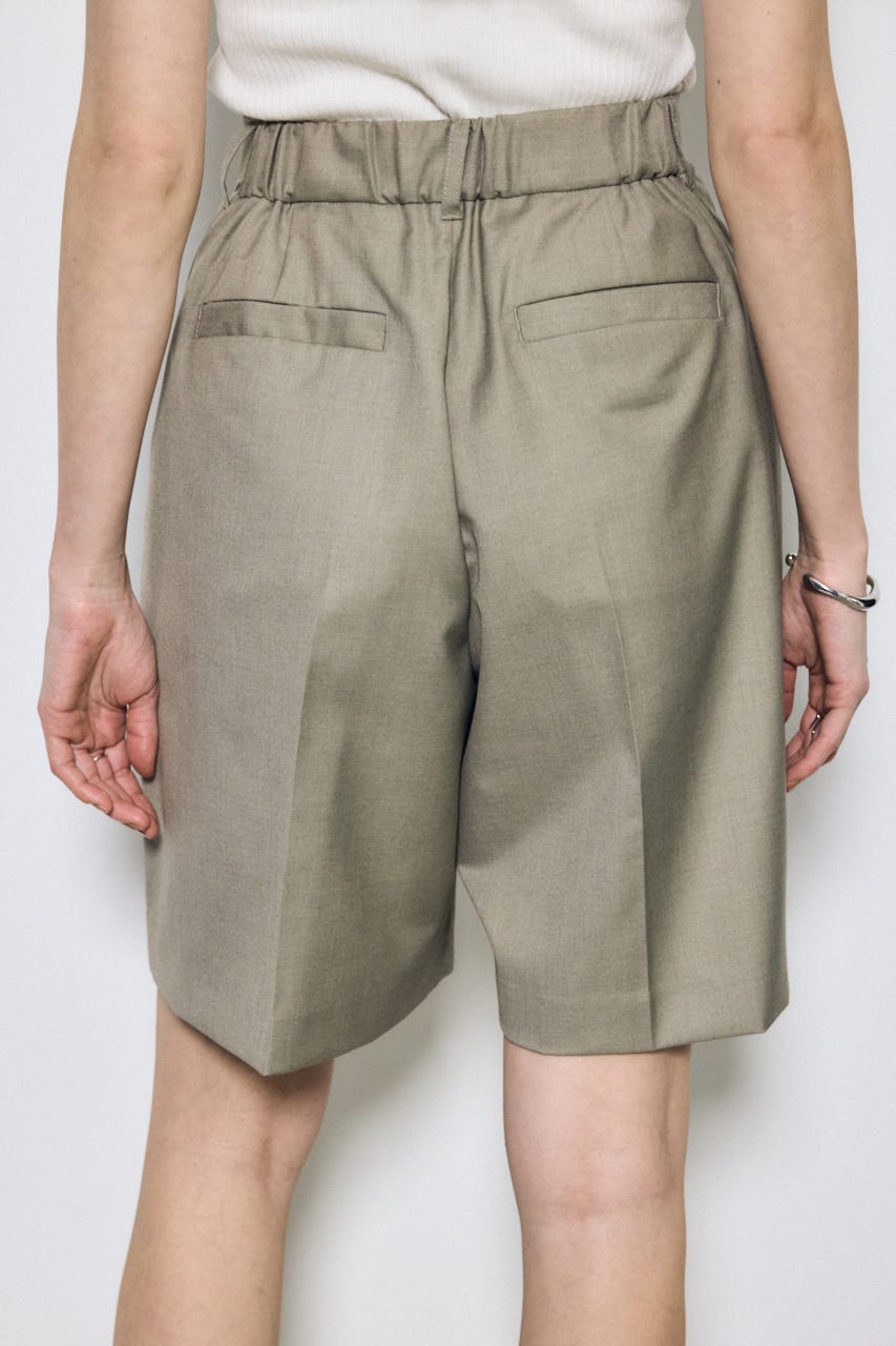 【SS先行アイテム】タックハーフパンツ BEG S