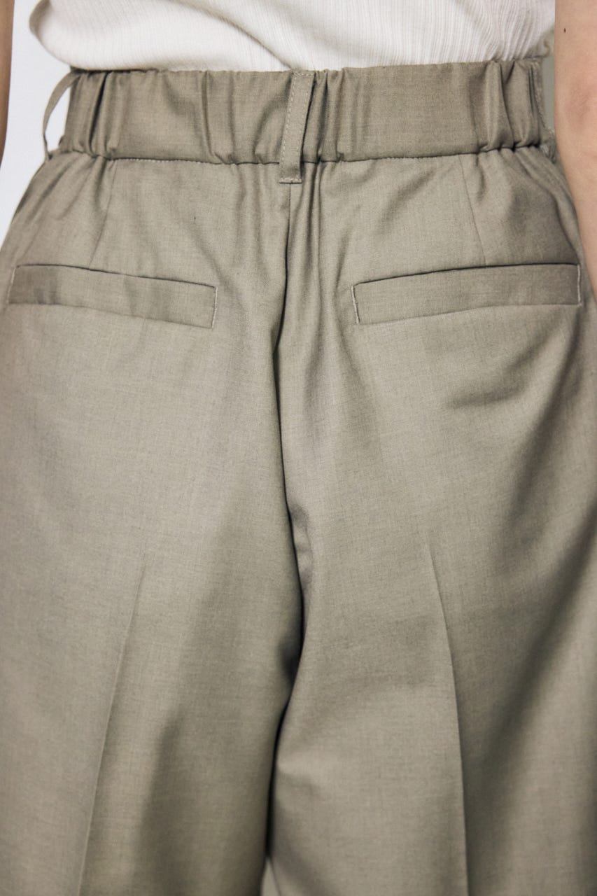 【SS先行アイテム】タックハーフパンツ BEG S