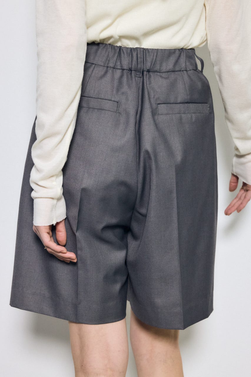 【SS先行アイテム】タックハーフパンツ T.GRY M