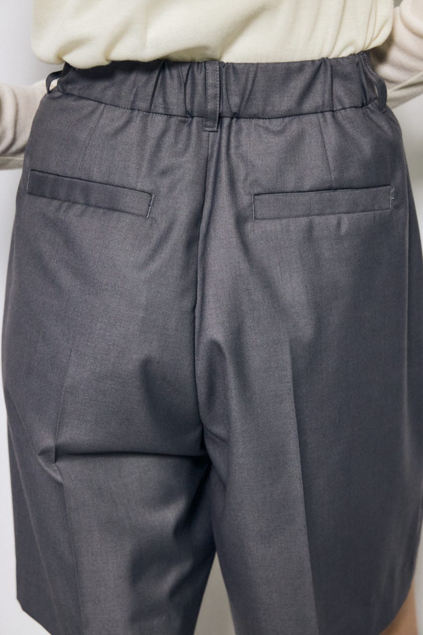 【SS先行アイテム】タックハーフパンツ T.GRY M