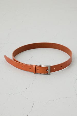 スクエアバックルレザーベルト