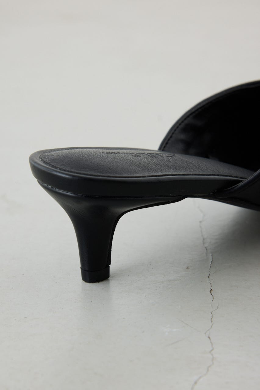 ハトメデザインミュール BLK S