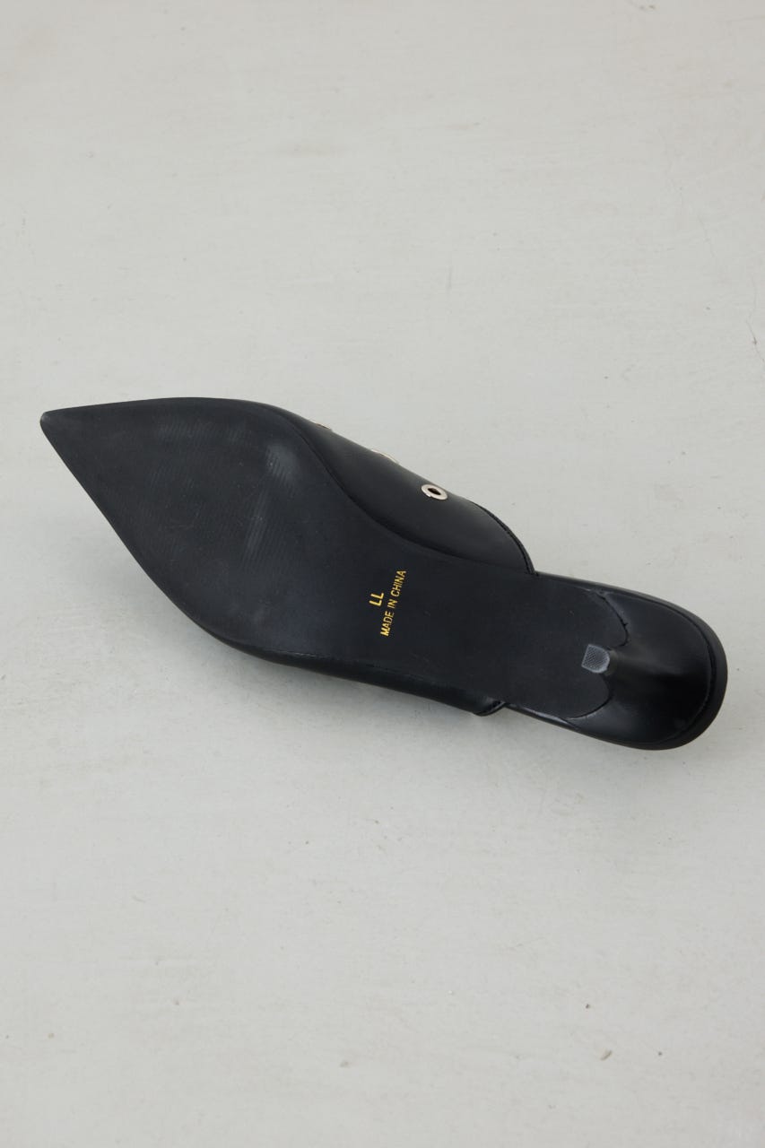 ハトメデザインミュール BLK S