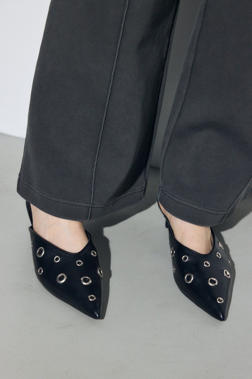 ハトメデザインミュール BLK S