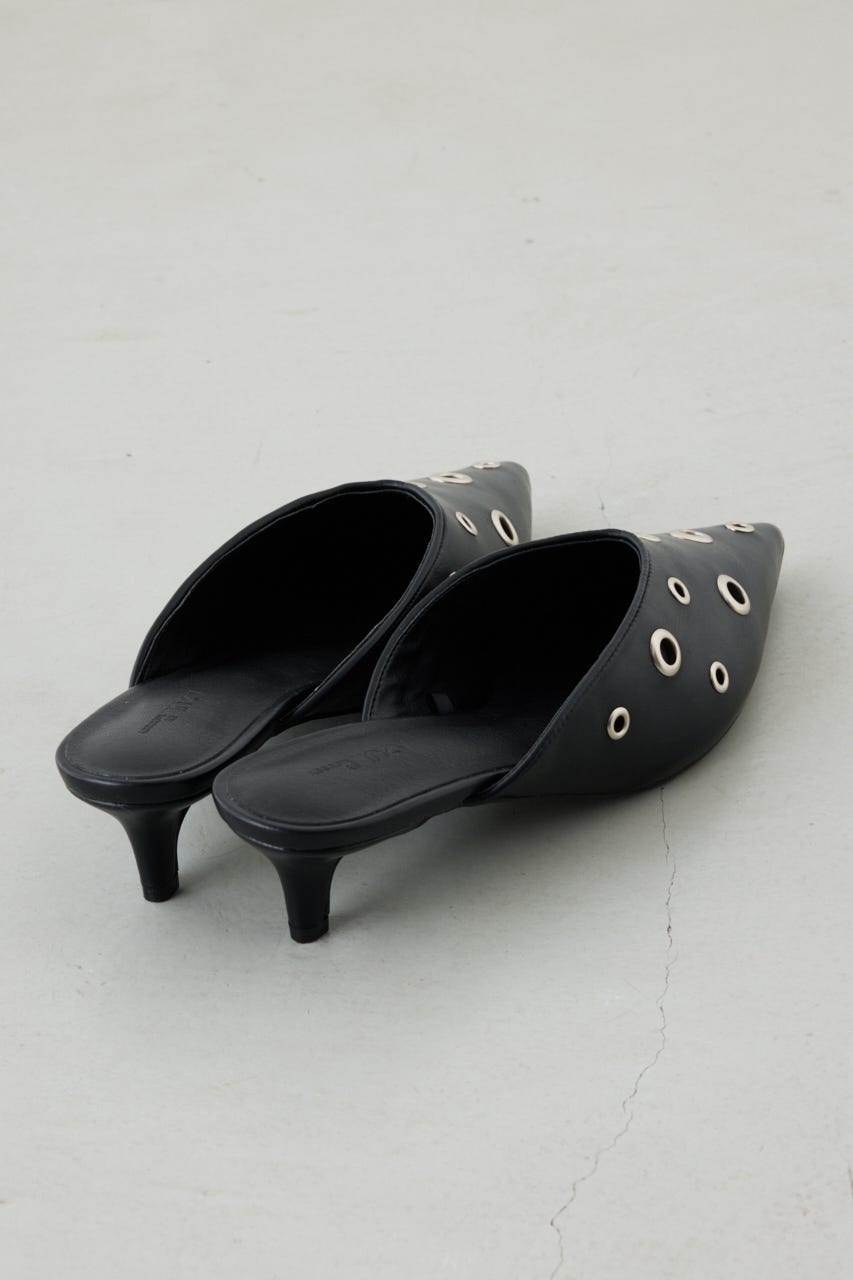 ハトメデザインミュール BLK S