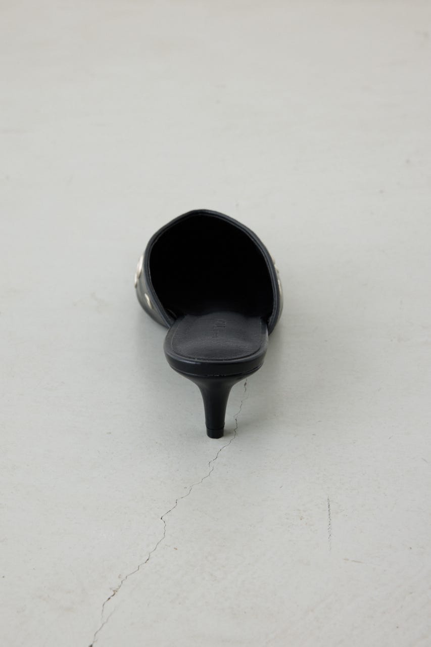 ハトメデザインミュール BLK S