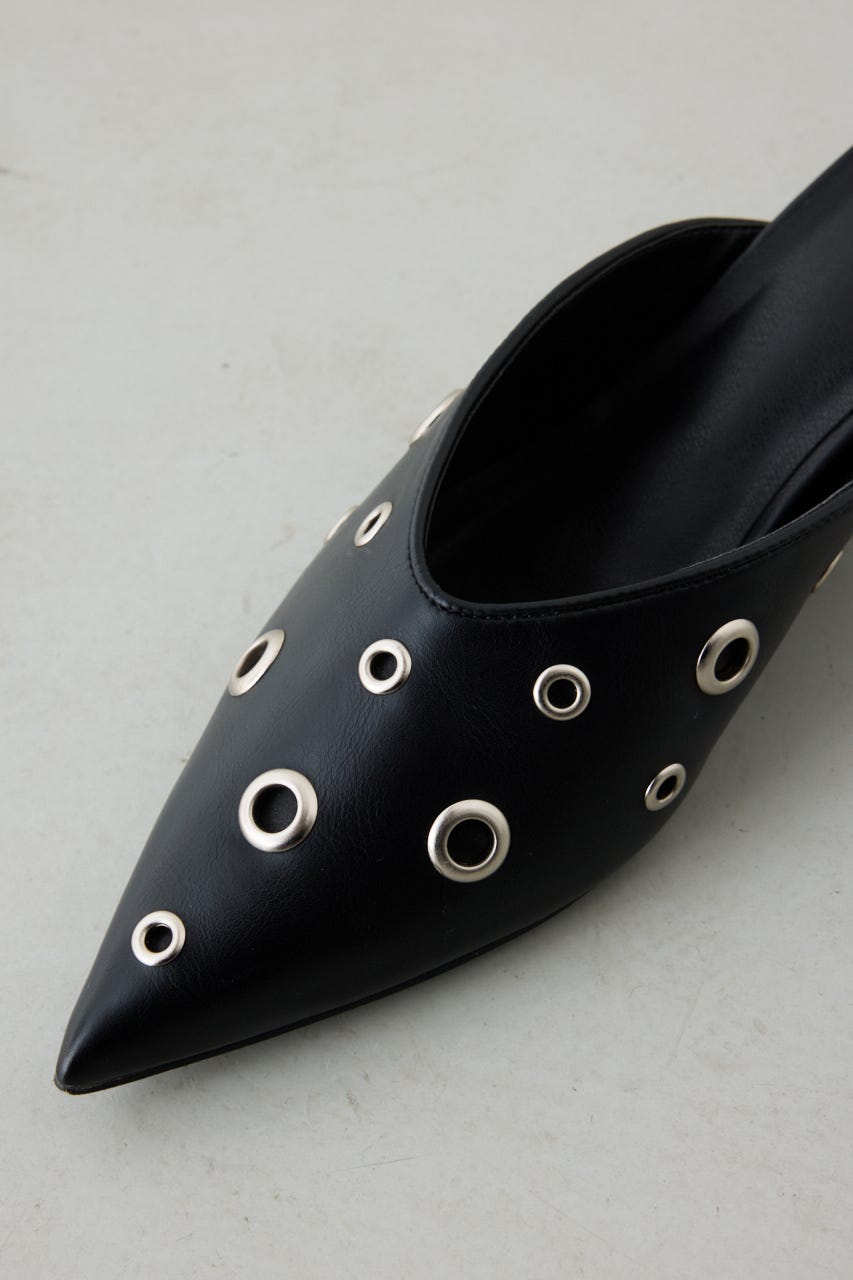 ハトメデザインミュール BLK S