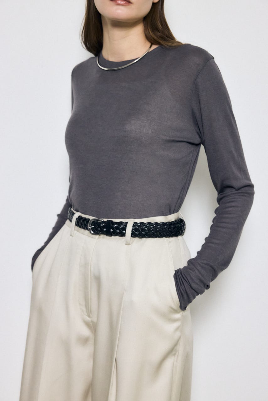 フェイクレザーメッシュベルト BLK FREE