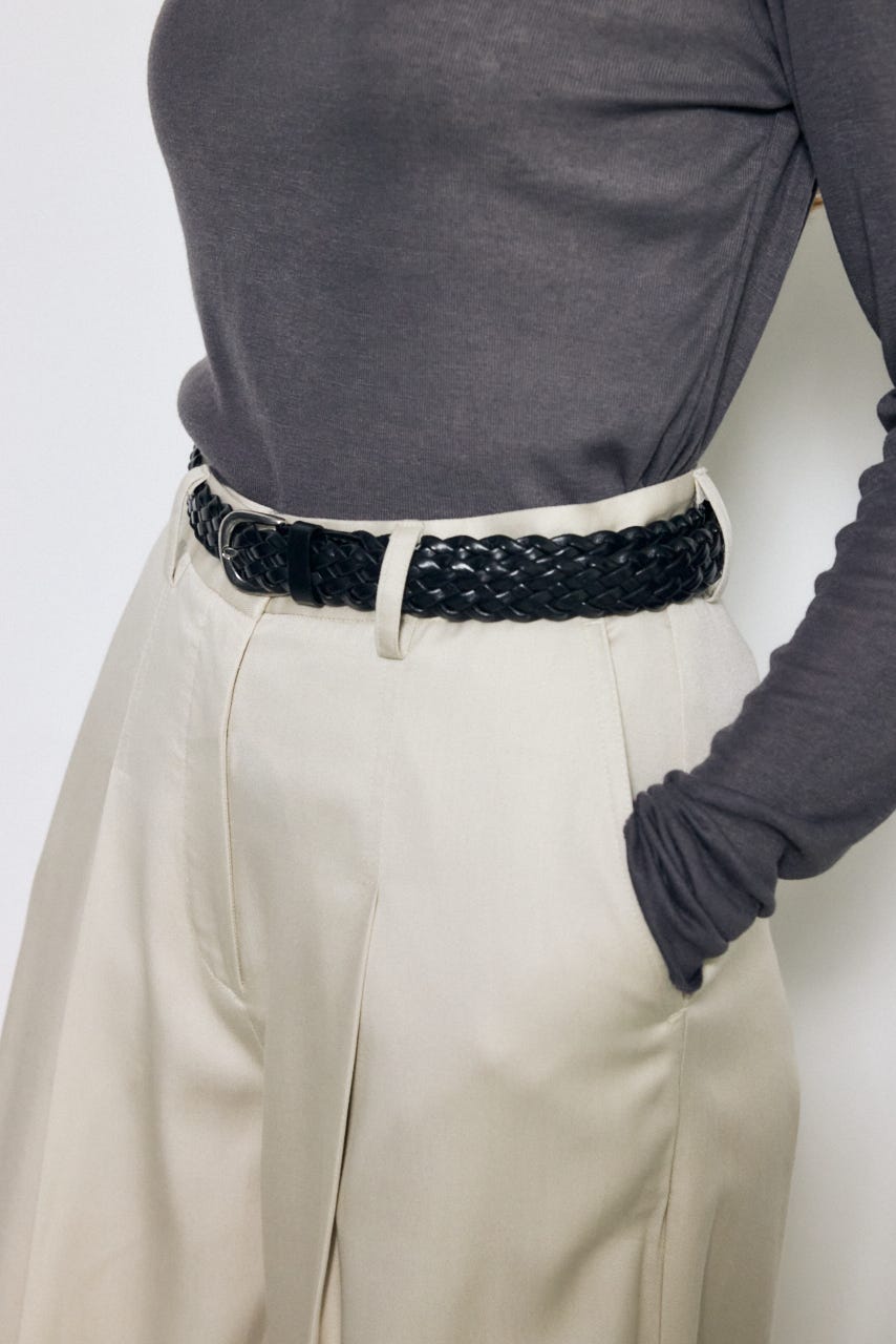 フェイクレザーメッシュベルト BLK FREE