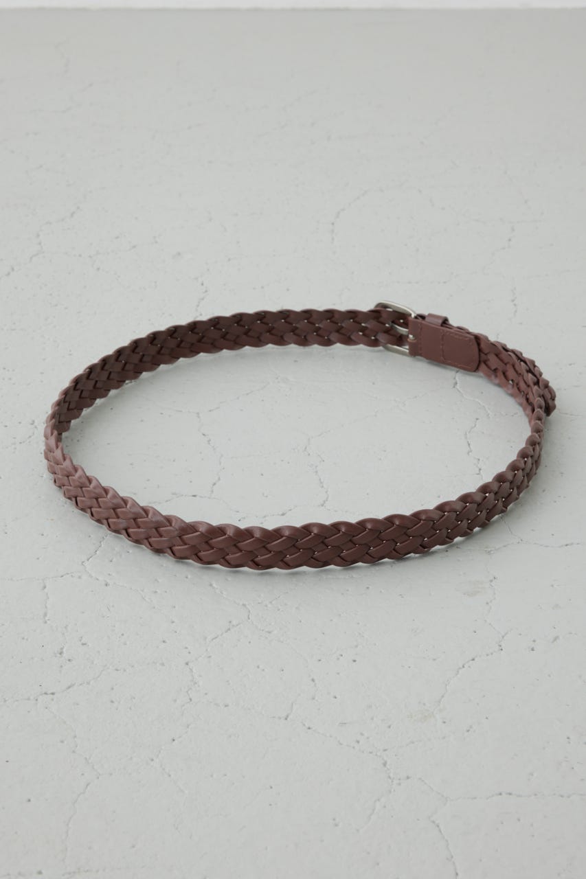 フェイクレザーメッシュベルト BRN FREE