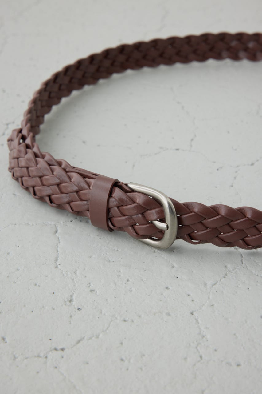 フェイクレザーメッシュベルト BRN FREE