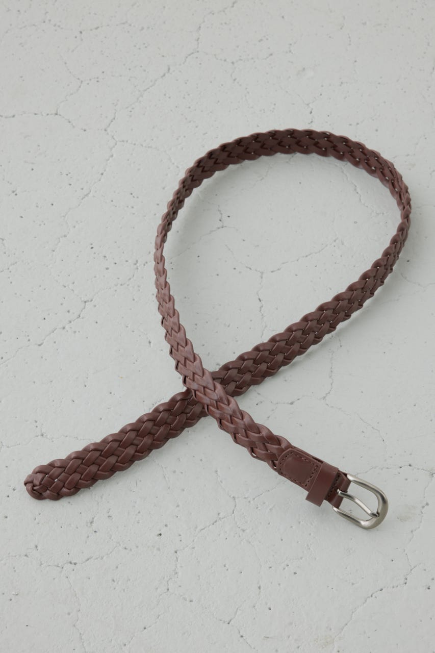 フェイクレザーメッシュベルト BRN FREE