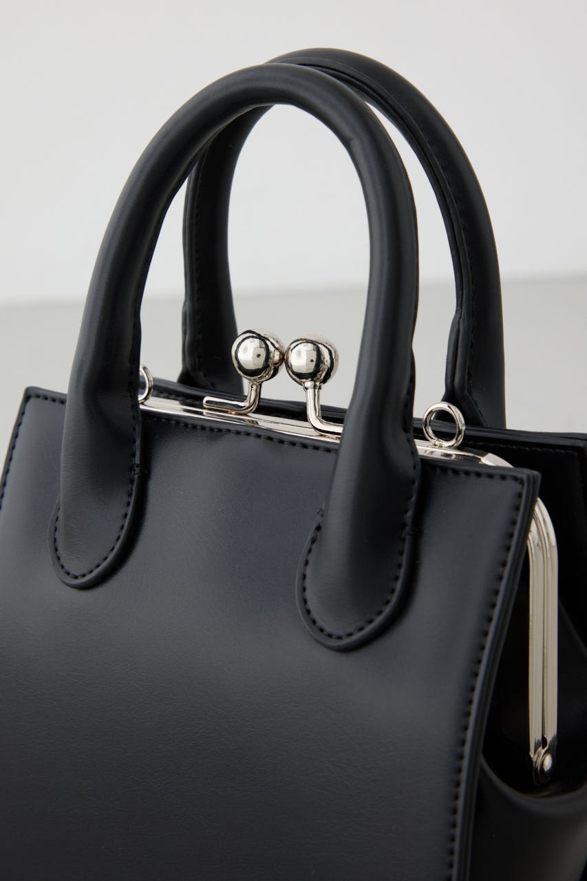 メタルフレームスクエアバッグ BLK FREE