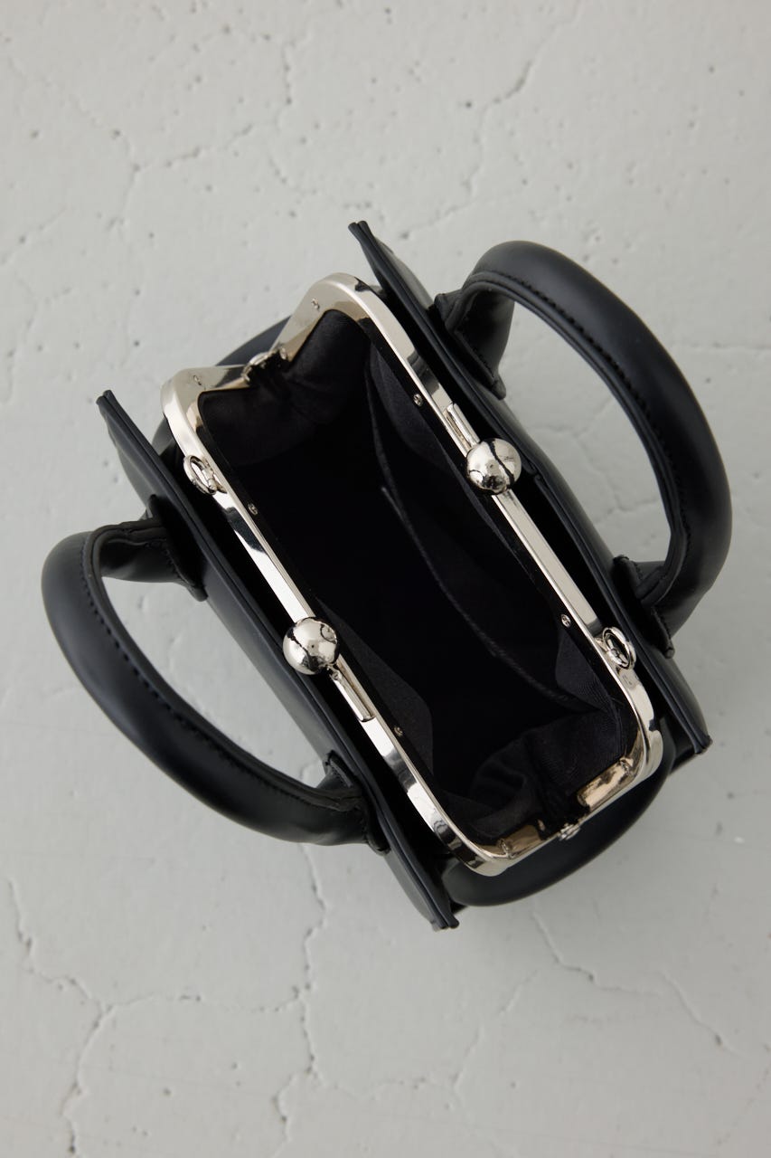 メタルフレームスクエアバッグ BLK FREE