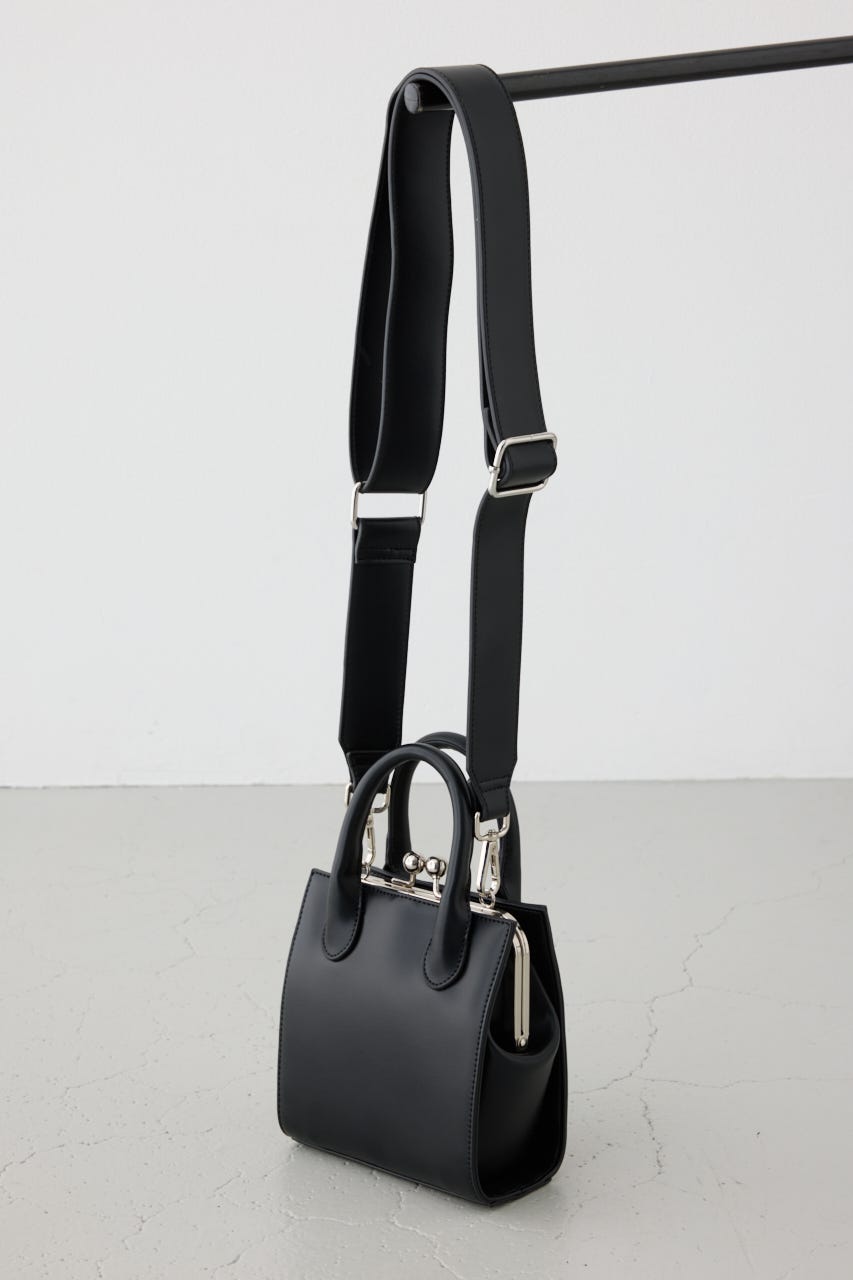 メタルフレームスクエアバッグ BLK FREE