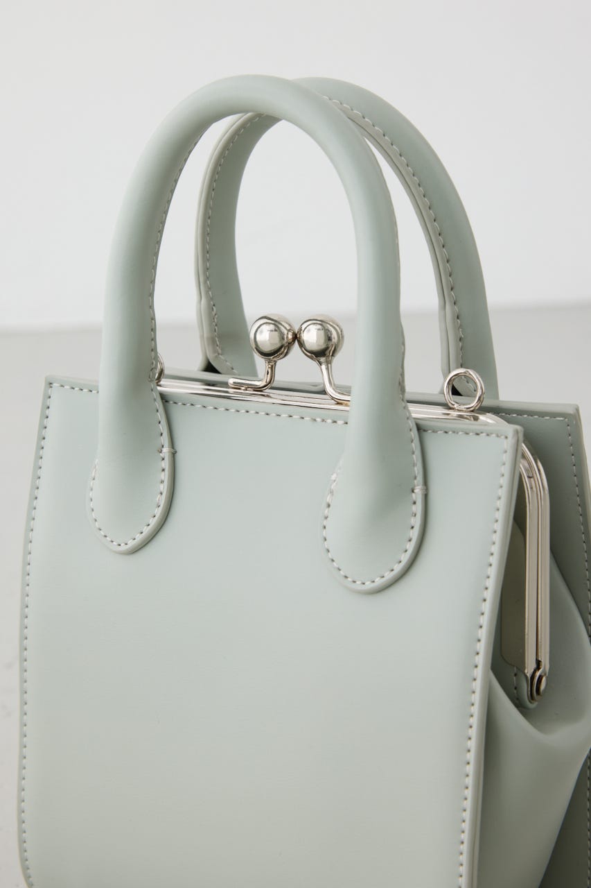 メタルフレームスクエアバッグ L/GRN FREE