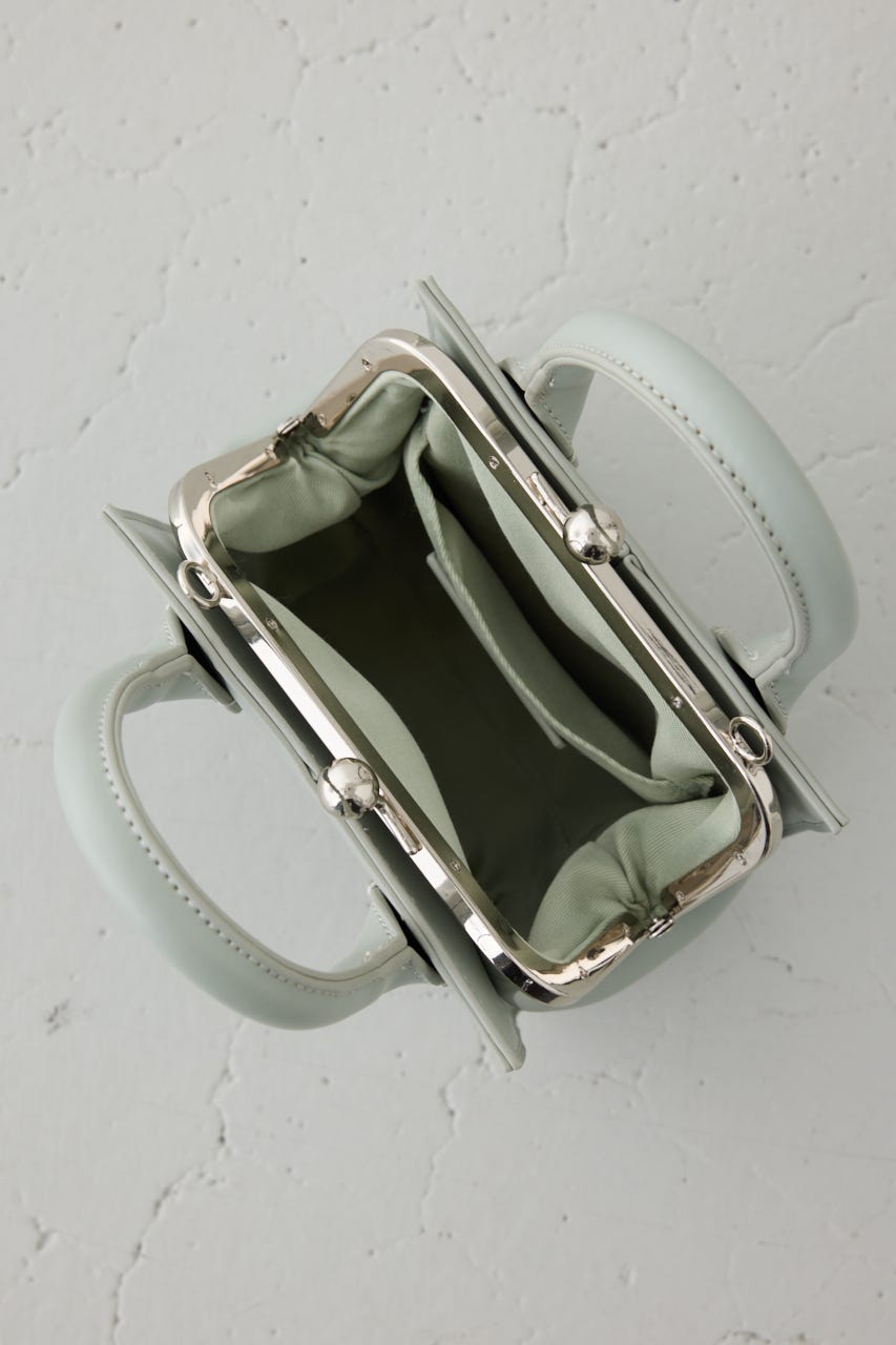 メタルフレームスクエアバッグ L/GRN FREE