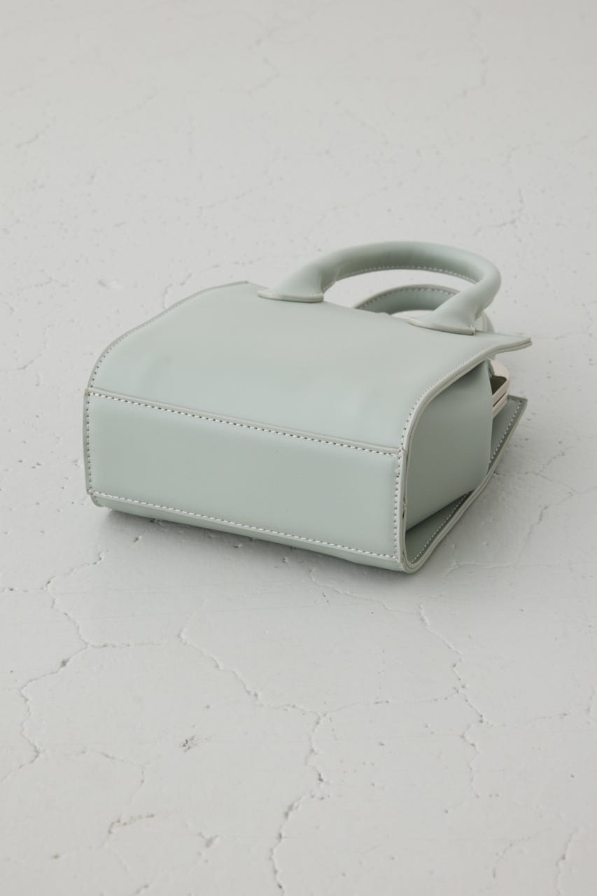 メタルフレームスクエアバッグ L/GRN FREE