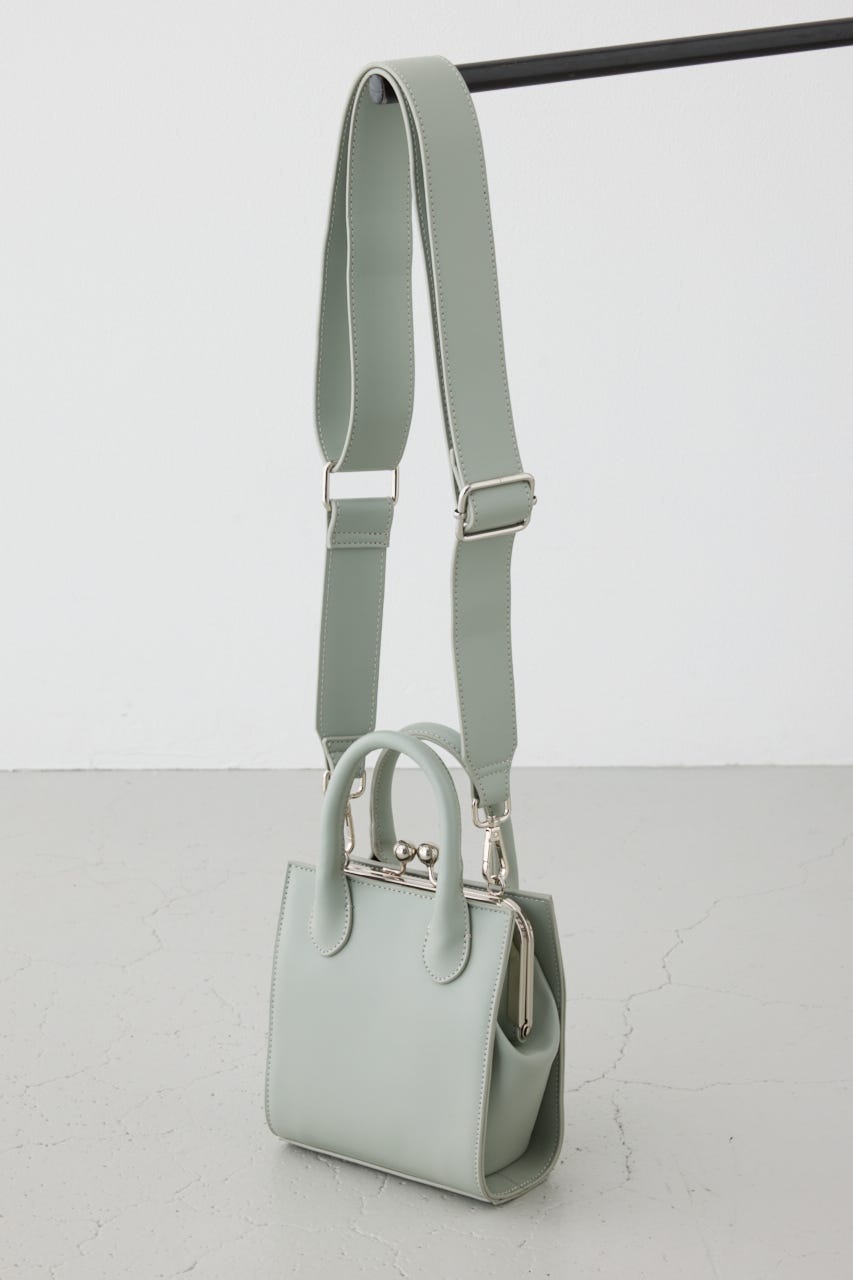 メタルフレームスクエアバッグ L/GRN FREE