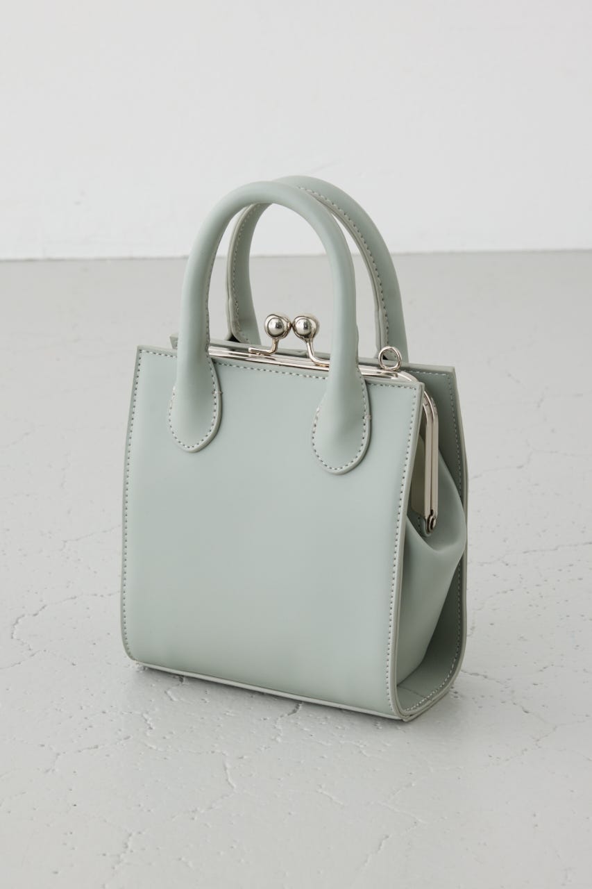 メタルフレームスクエアバッグ L/GRN FREE